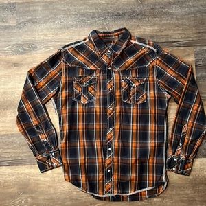 Mens BKE Pearl Snap Button Down